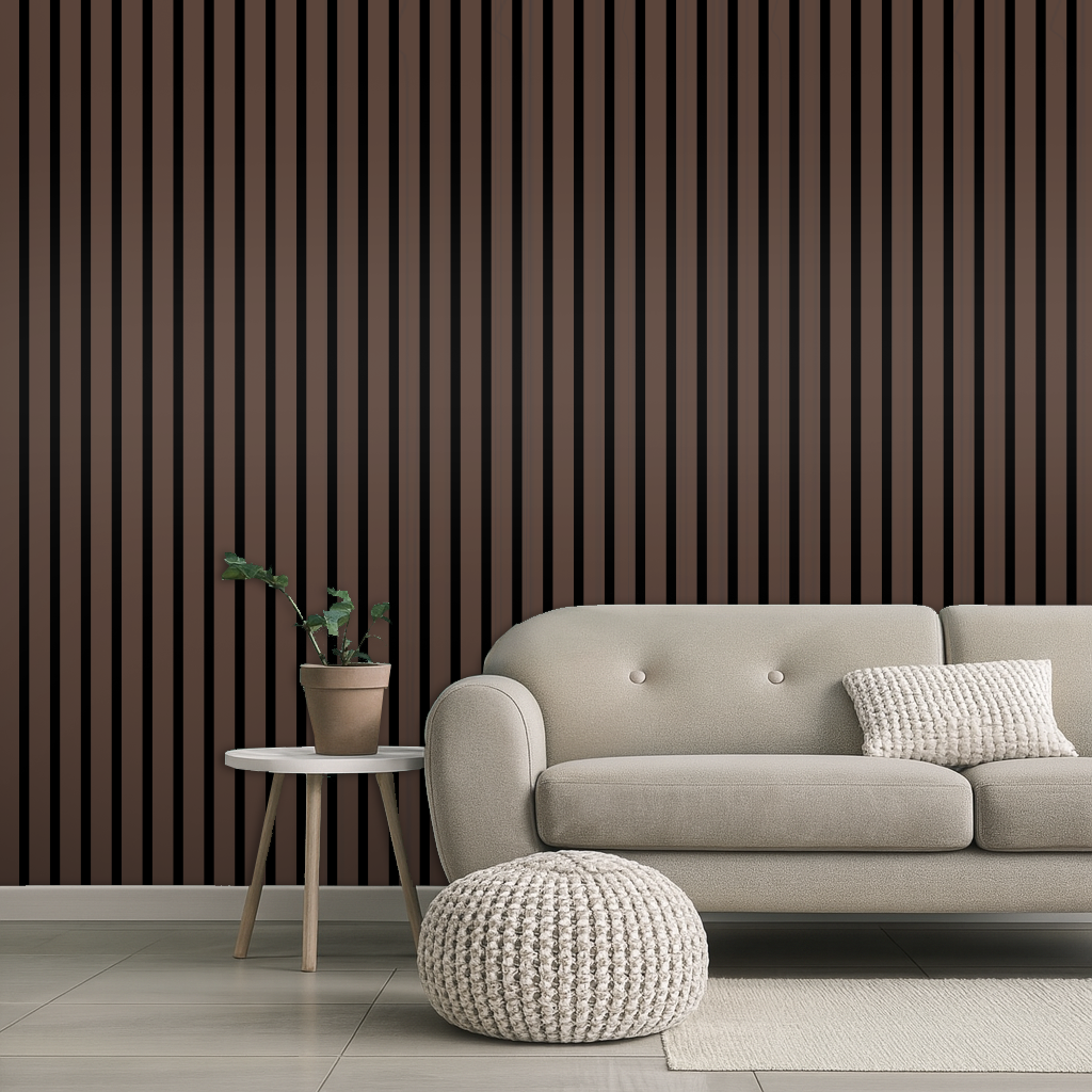 Acoustic Wall Panel – Smoky Macore – 1 1/16"