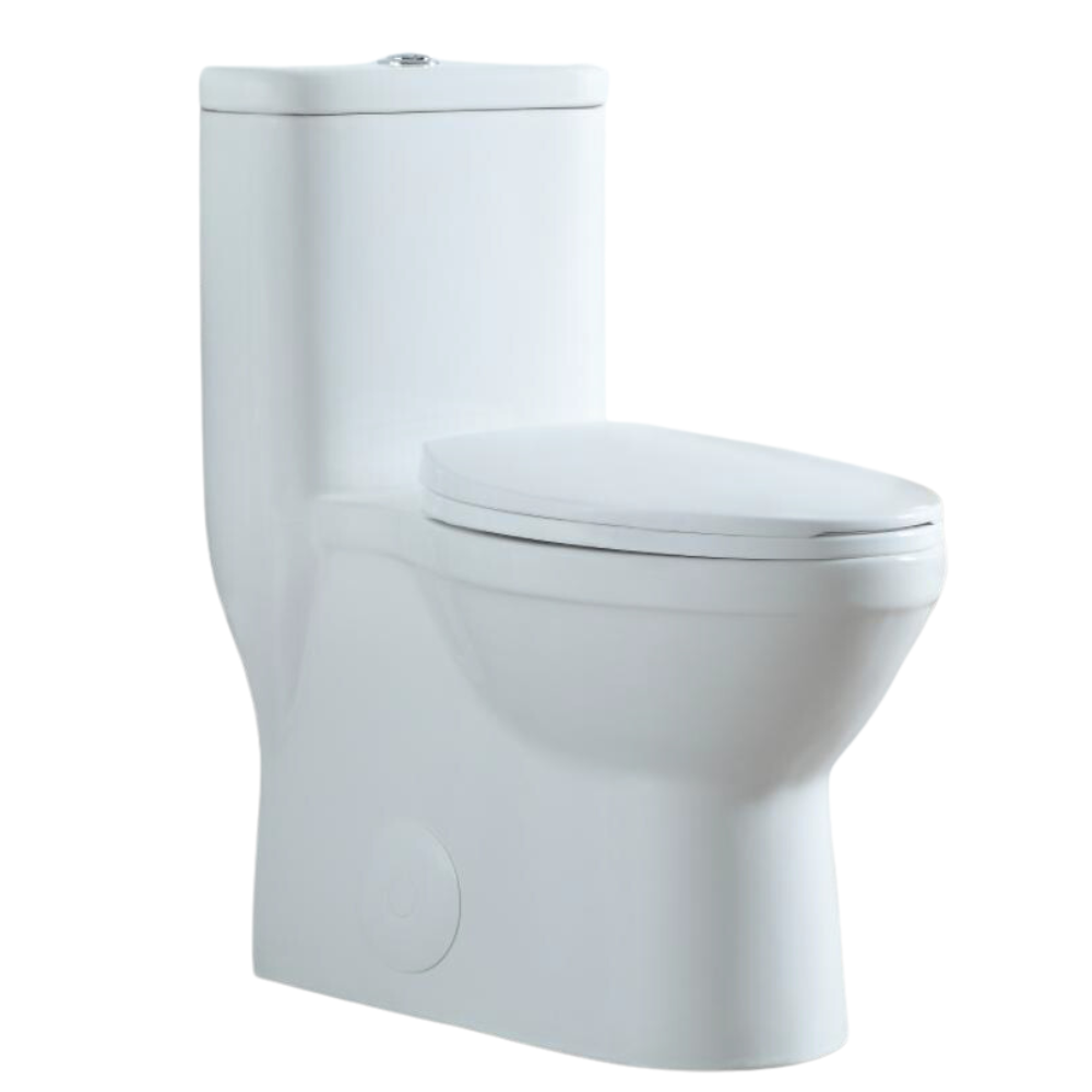 Dureno – One Piece Toilet White Gloss (4.8L-6L / 1.1gal-1.6gal) – T201W