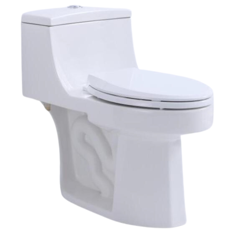Dureno – One Piece Toilet White Gloss (4.8L-6L / 1.1gal-1.6gal) – T205W