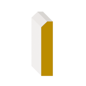 Casing High Step Primed – 3 1/2" x 3/4" x 8'