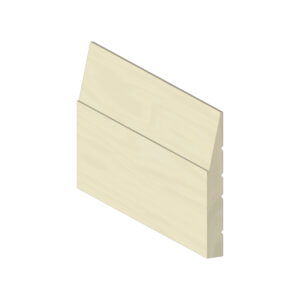 Baseboard Step Bevel unfinished – 7 1/4" x 5/8 (3/4) – Poplar